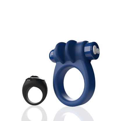 Rechargeable Remote Switch Vibrating Cock Ring – Blue