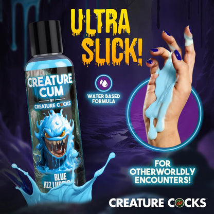 Creature Cum Blue Water-Based Lubricant 4 oz - Fantasy Glow