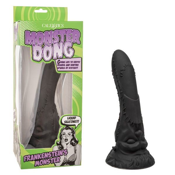 9.5 Inch Monster Fantasy Dildo - Frankenstein Black