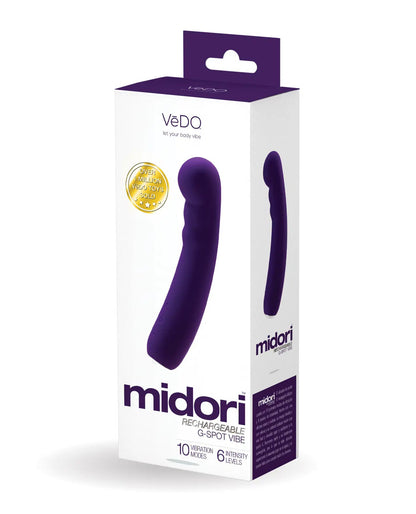 Midori Purple G-Spot Vibrator - 10 Modes Textured Silicone Vibe