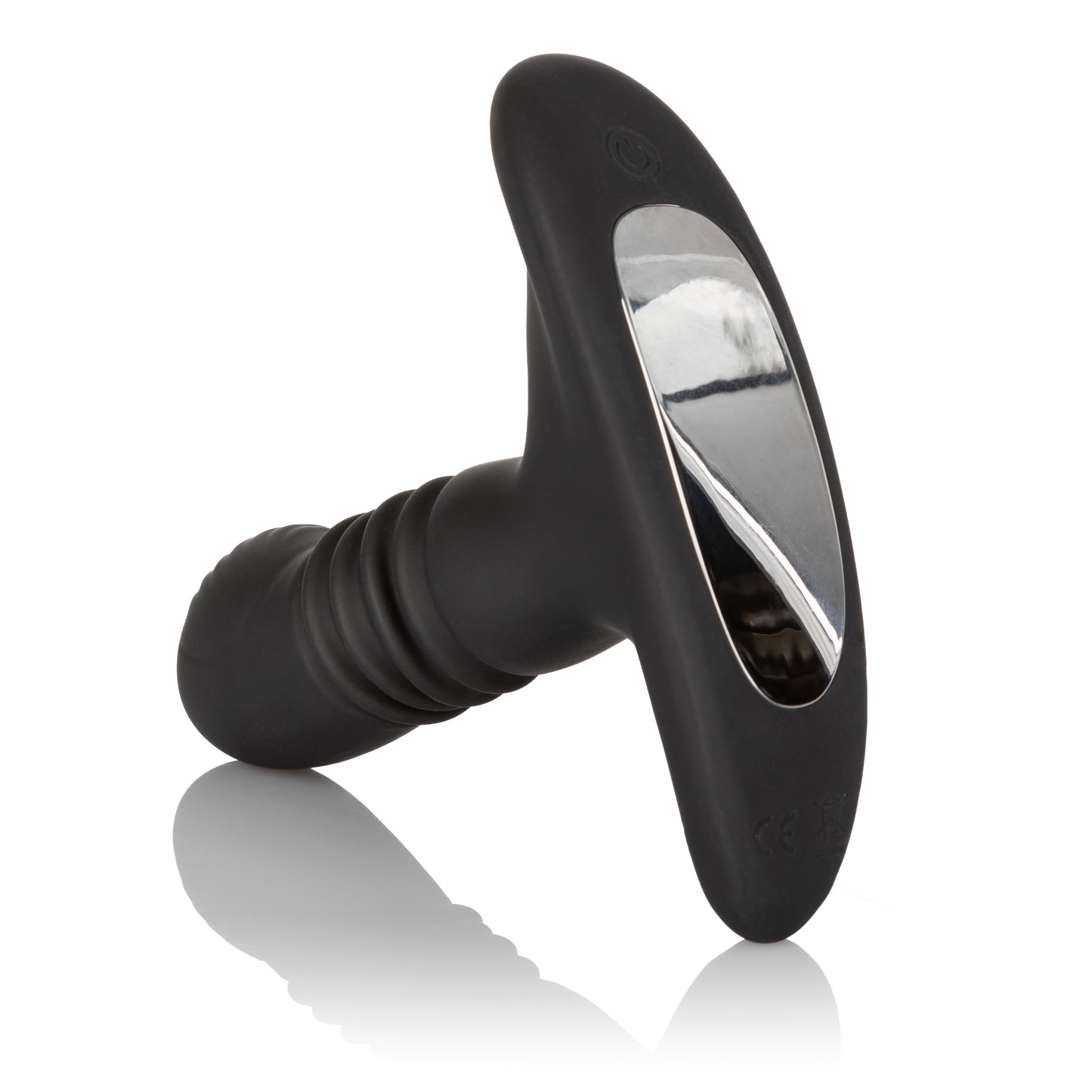 Rechargeable Thrusting Rotating Prostate Massager with 12 Modes - Black