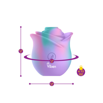 Zen Rose Unicorn Clitoral Stimulator - 10-Mode Suction & Vibration Rose