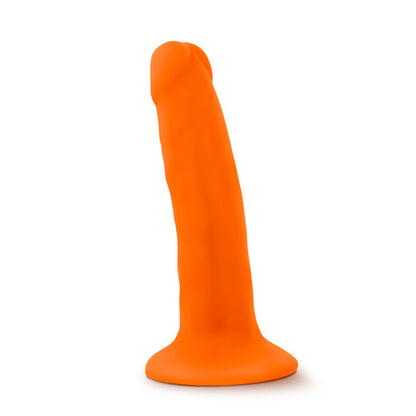 Neon Orange Dual Density Suction Cup Dildo 5.5" - Realistic Sensa Feel