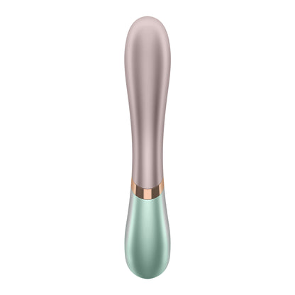 Hot Lover Green App Controlled Warming Rabbit Vibrator - G-Spot & Clitoral Heating Vibrator