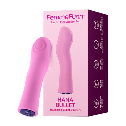 Rechargeable Pulsating Bullet Vibrator 5 Speeds + Boost Waterproof – Pink