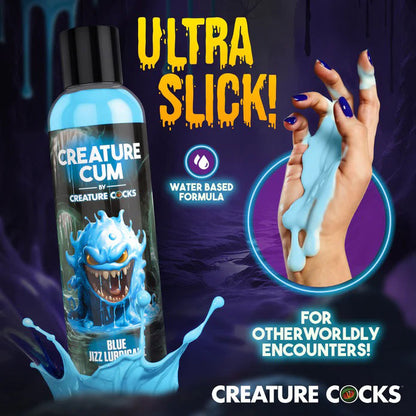 Creature Cum Blue Water-Based Lubricant 8 oz - Fantasy Glow