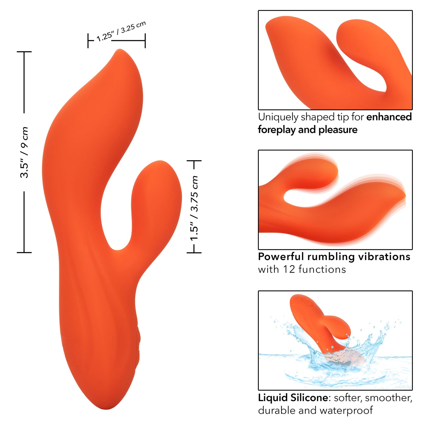 CalExotics Stella - 12-Function Rechargeable Silicone G-Spot & Clitoral Vibrator