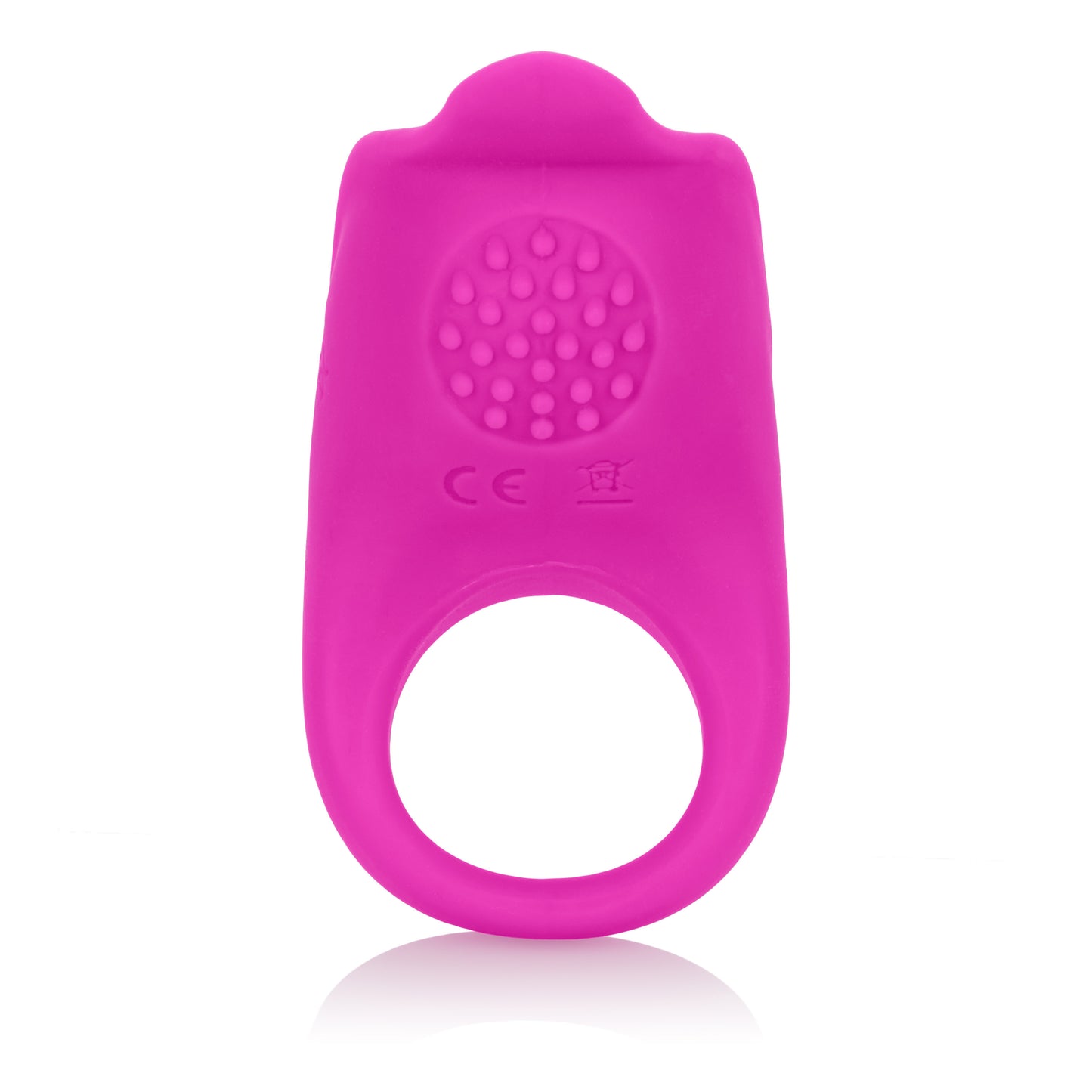 Rechargeable Vibrating Cock Ring - 7 Modes, Waterproof Silicone Pink