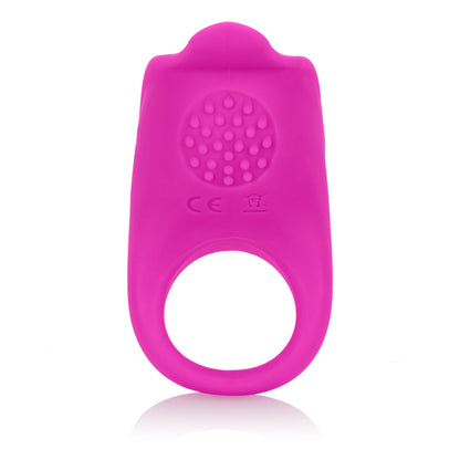 Rechargeable Vibrating Cock Ring - 7 Modes, Waterproof Silicone Pink