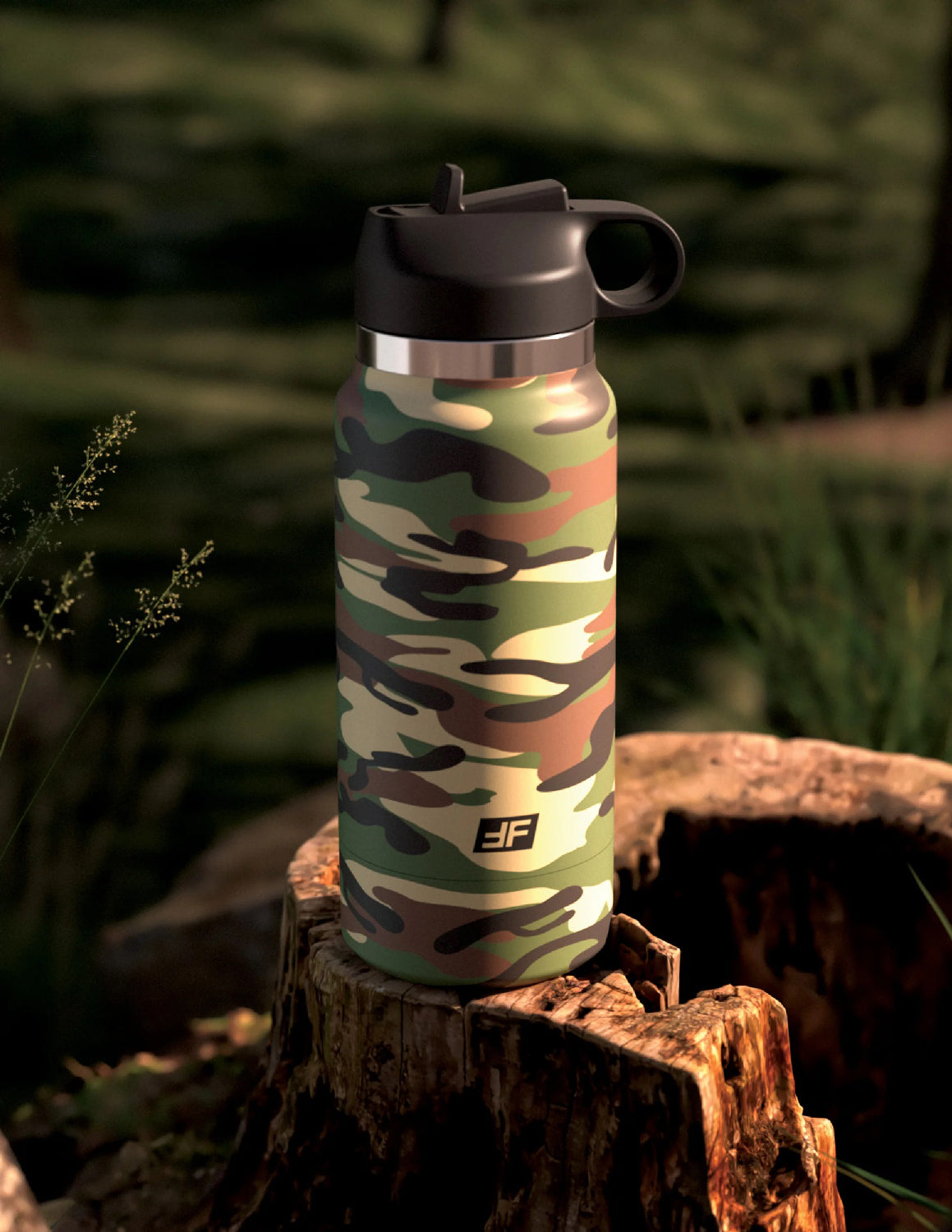 Fap Flask Happy Camper Discreet Camo Bottle Masturbator