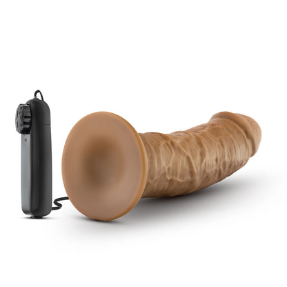 Dr. Skin Dr. Joe 8 Inch Realistic Vibrator - Mocha Realistic Dildo with Suction Cup