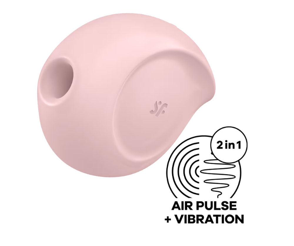 Satisfyer Sugar Rush Air Pulse Clitoral Vibrator + Vibration – Rose