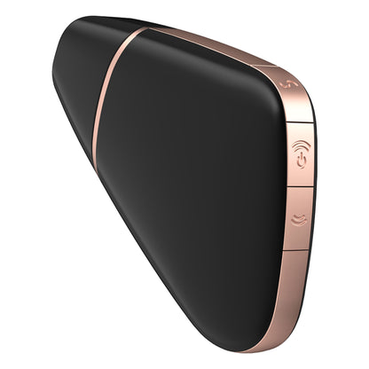 Love Triangle App-Controlled Clitoral Air Pulse Vibrator - Black