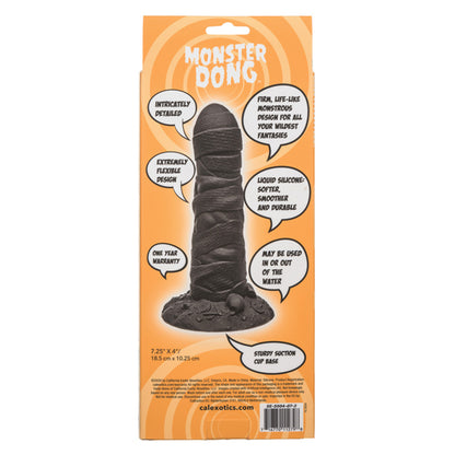 Fantasy Mummy 7.25 Inch Realistic Black Silicone Suction Cup Dildo