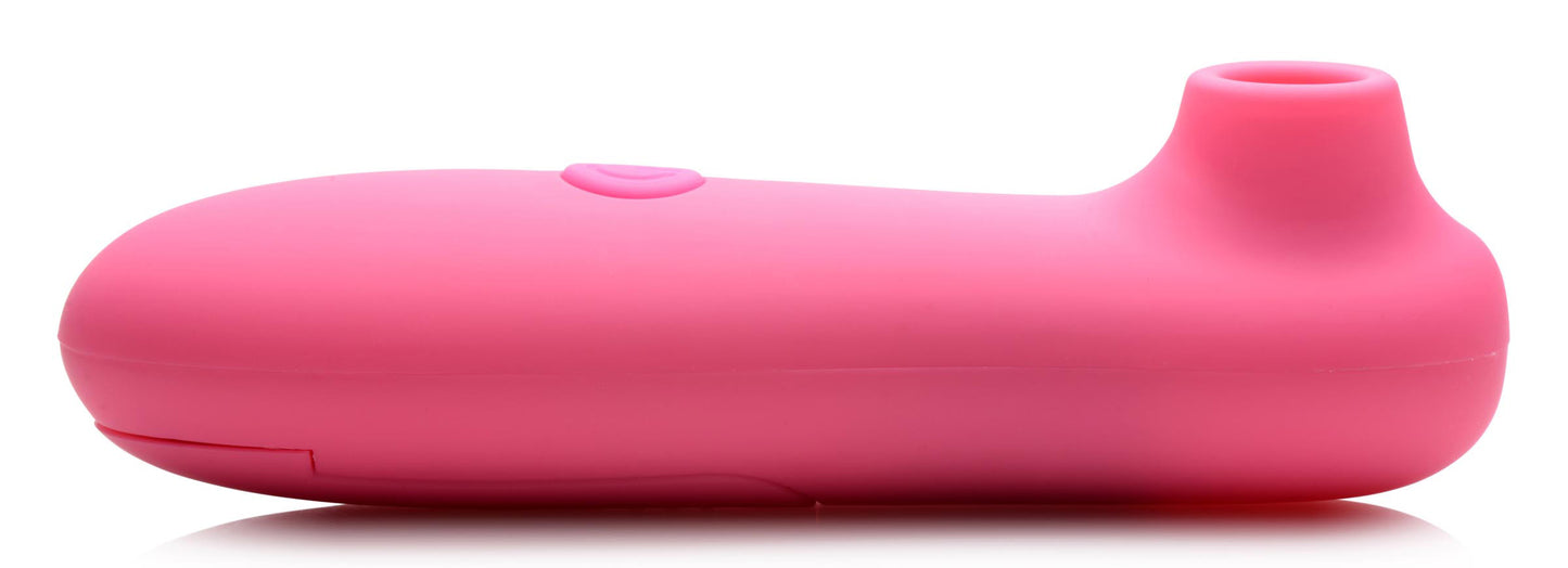 Shegasm Travel Sideslick Clit Suction Stimulator - 10 Suction Levels, Compact Pink
