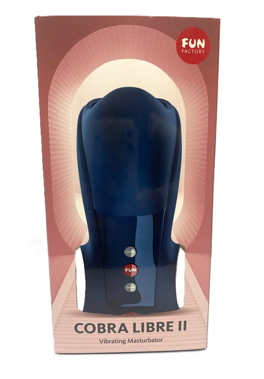 "Cobra Libre II Vibrating Masturbator - Night Blue FUN-960"