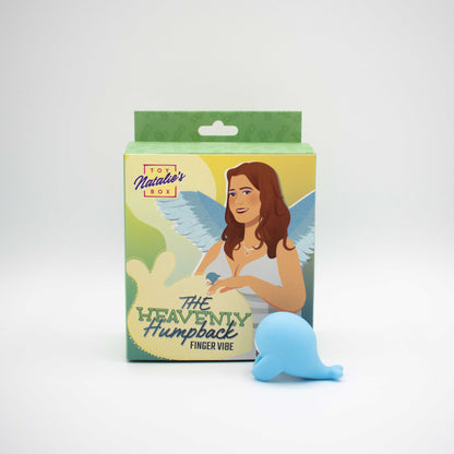 Heavenly Humpback Finger Vibrator - 10 Functions, Discreet Whale Shape, Waterproof Blue