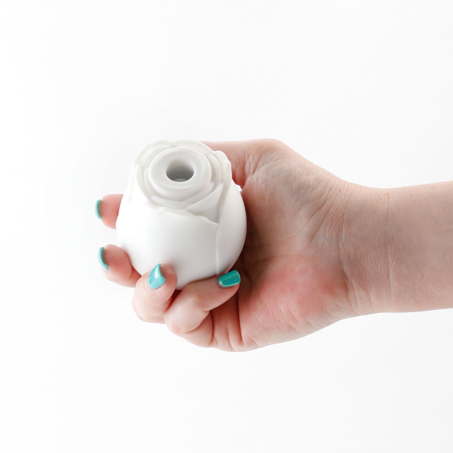 Inya Glow Rose Clitoral Air Pulse Stimulator - Glow-in-the-Dark White