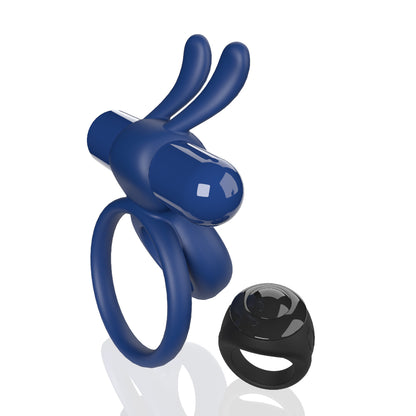 Rechargeable Remote Rabbit Cock Ring XL – Blue