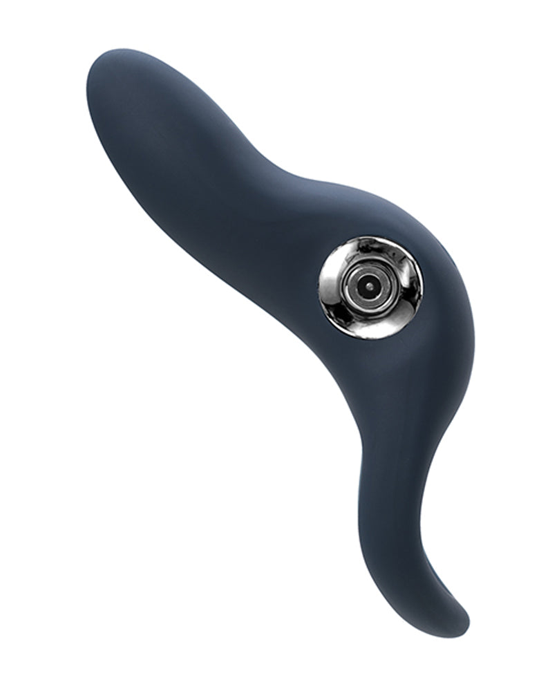Rechargeable Sexy Bunny Rabbit Vibrating Cock Ring – Black Pearl