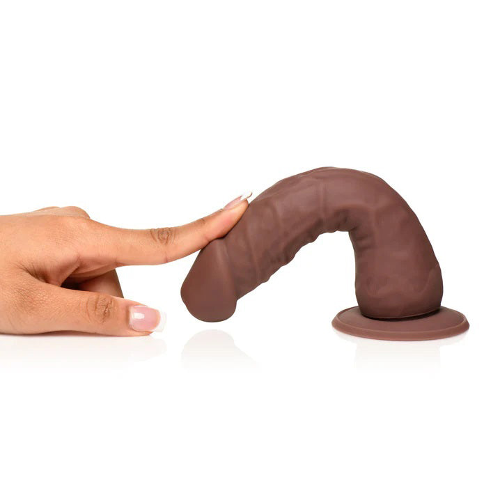 7 Inch Realistic Silicone Dildo with Suction Cup - Easy Riders Dark