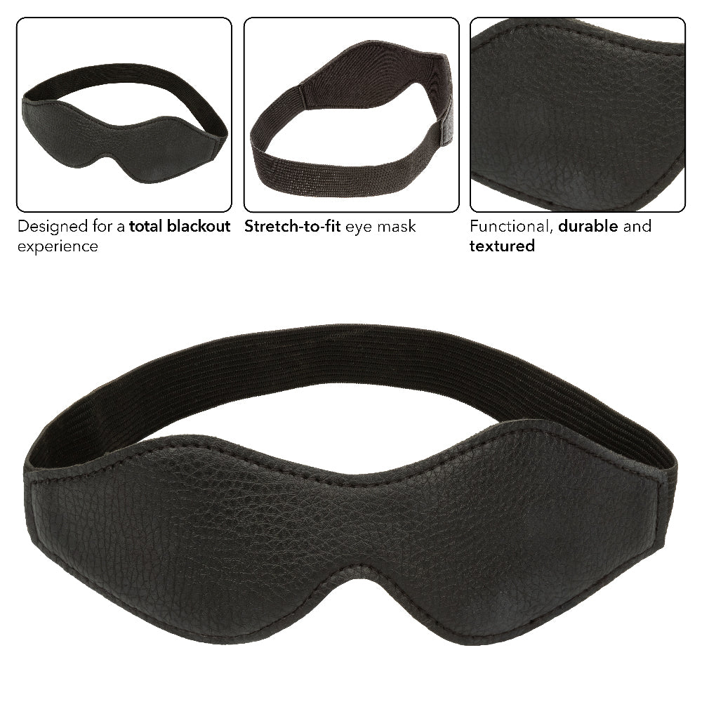 Nocturnal Collection Total Blackout Blindfold Mask - Black
