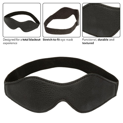 Nocturnal Collection Total Blackout Blindfold Mask - Black