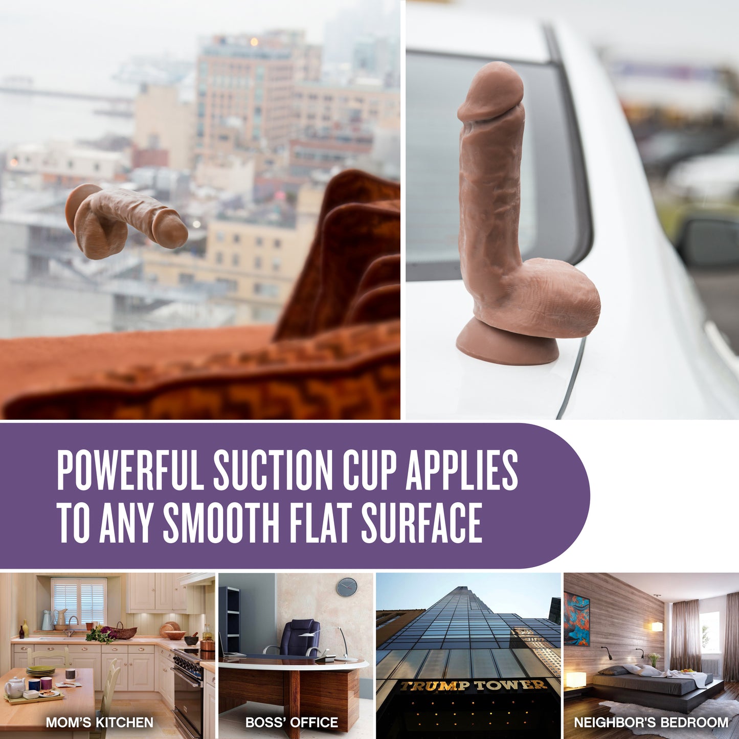 Au Natural Macho 6 Inch Realistic Dual Density Suction Cup Dildo – Beige