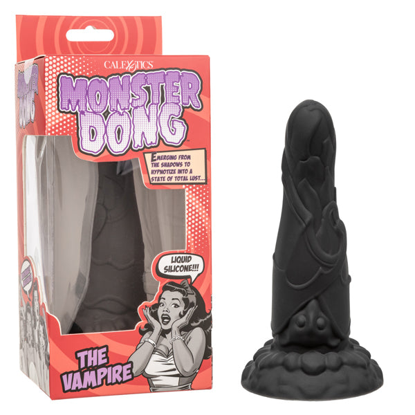 Fantasy Vampire 6.25 Inch Realistic Black Silicone Suction Cup Dildo