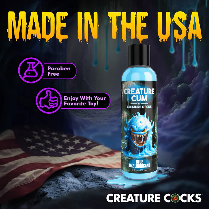 Creature Cum Blue Water-Based Lubricant 8 oz - Fantasy Glow
