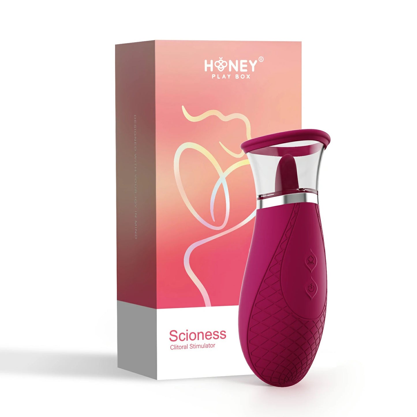 Rechargeable Clitoral Suction & Tongue Licking Vibrator – Purple