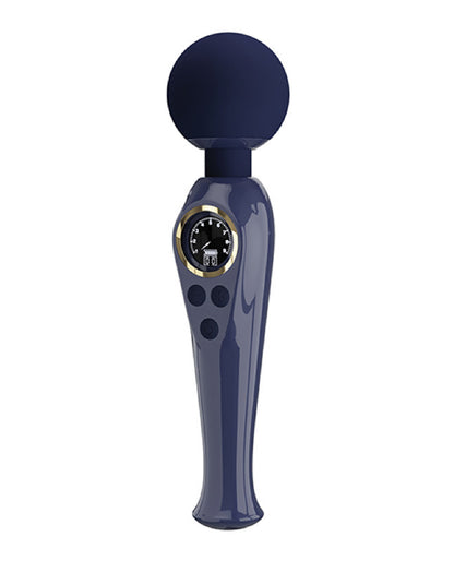 Vibrador de Varita 90 Combinaciones - Pantalla LED, Cuello Flexible y Carga USB- Azul