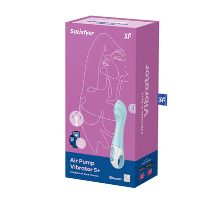Air Pump Vibrator 5 Plus Inflatable G-Spot App Controlled Rechargeable