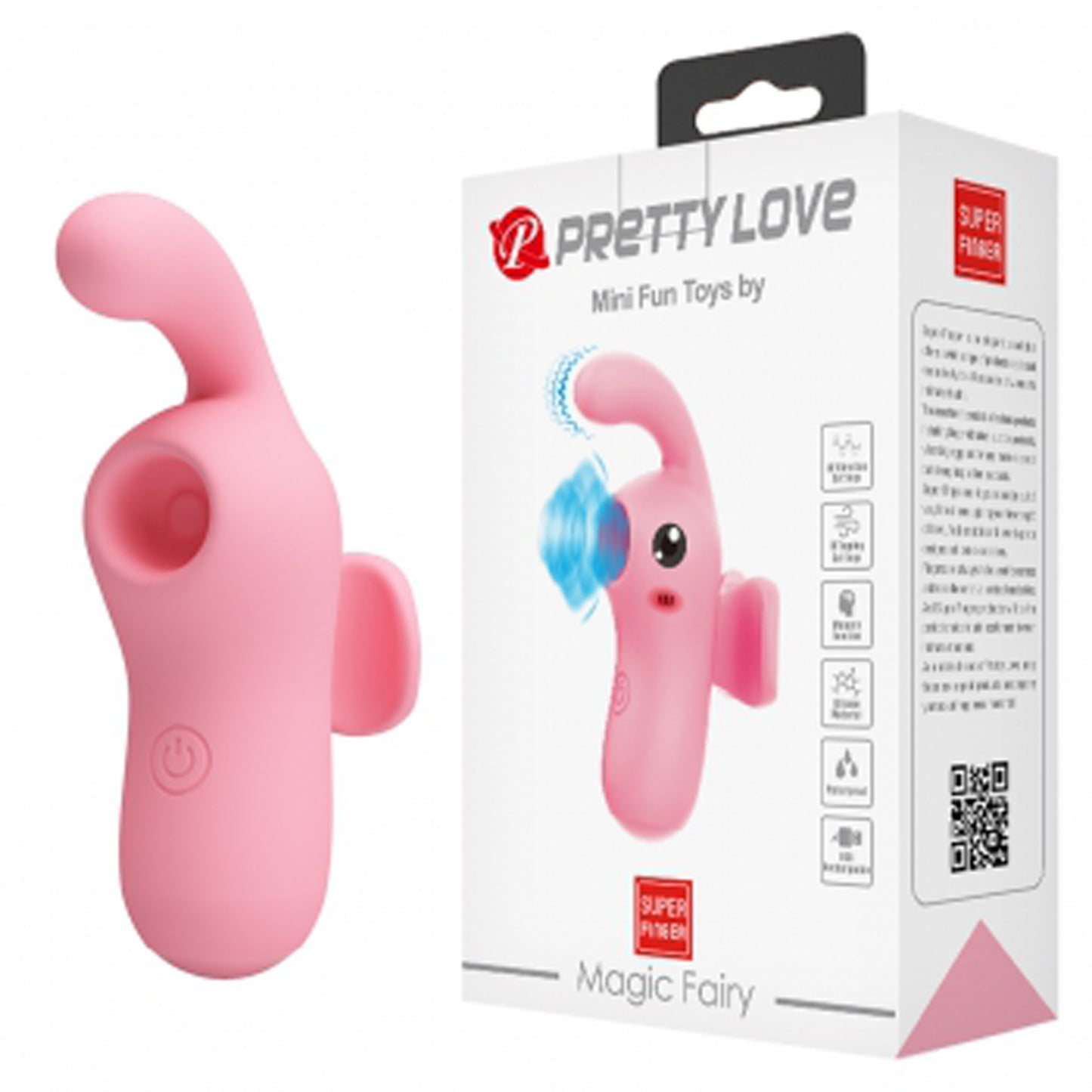 Magic Fairy Pink Finger Vibrator - Tapping Rabbit Clitoral Stimulator