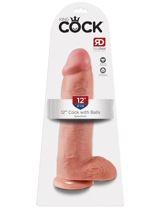 "King Cock 12 Inch Cock With Balls - Flesh PD5511-21"