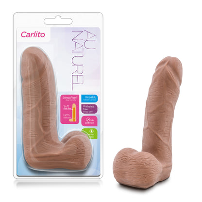 Carlitto Realistic Dildo with Balls 5.5" - Lifelike Textured