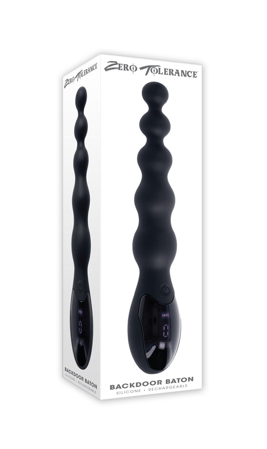 Backdoor Baton – Plug Anal Negro de Estimulación